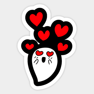 Little Ghost in Love Sticker